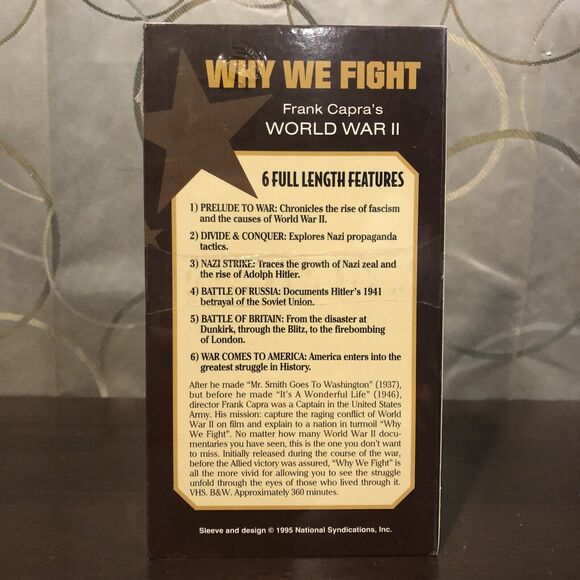 Frank Capra's Why We Fight VHS The Winning Of World War II 6 Hr Collectors Ed - Picture 2 of 5